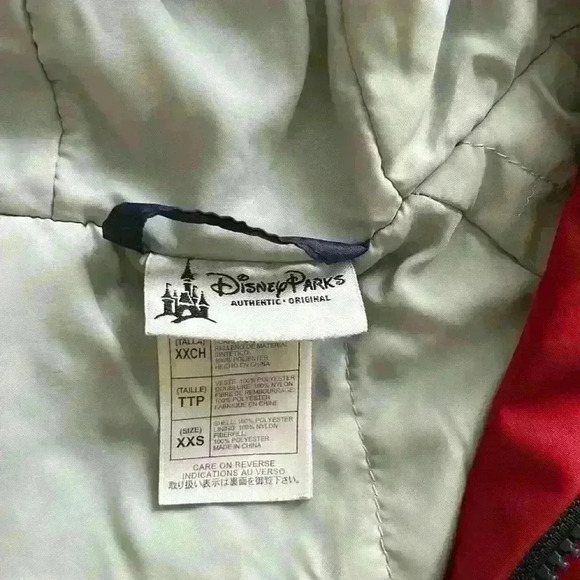 Walt Disney world children’s jacket, Size XXS, Red and Navy - Picture 2 of 3